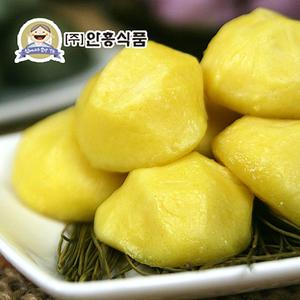 [안흥식품] 금바위 호박 감자송편 600g x 3팩 간식 떡 주전부리 전통떡